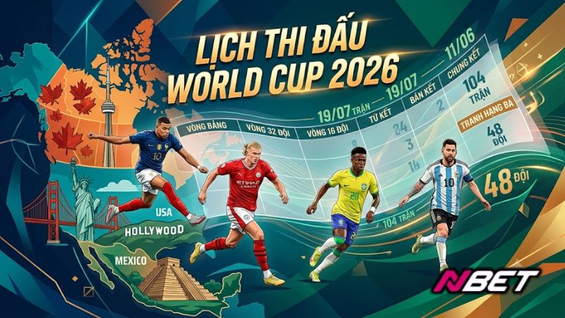 Lịch thi đấu World Cup 2026 đầy đủ